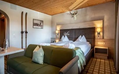 Das schön eingerichtete Zimmer 