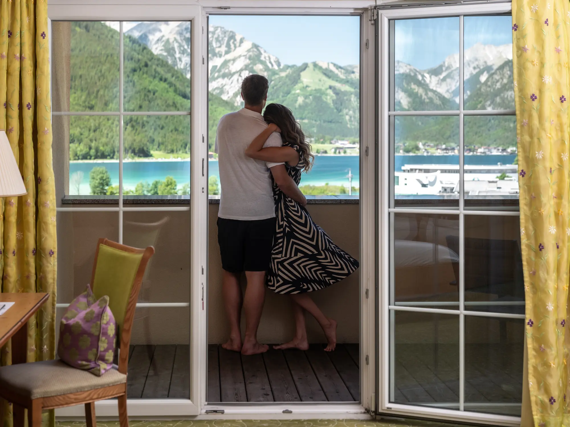 Ausblick auf den See vom Frühstück aus 